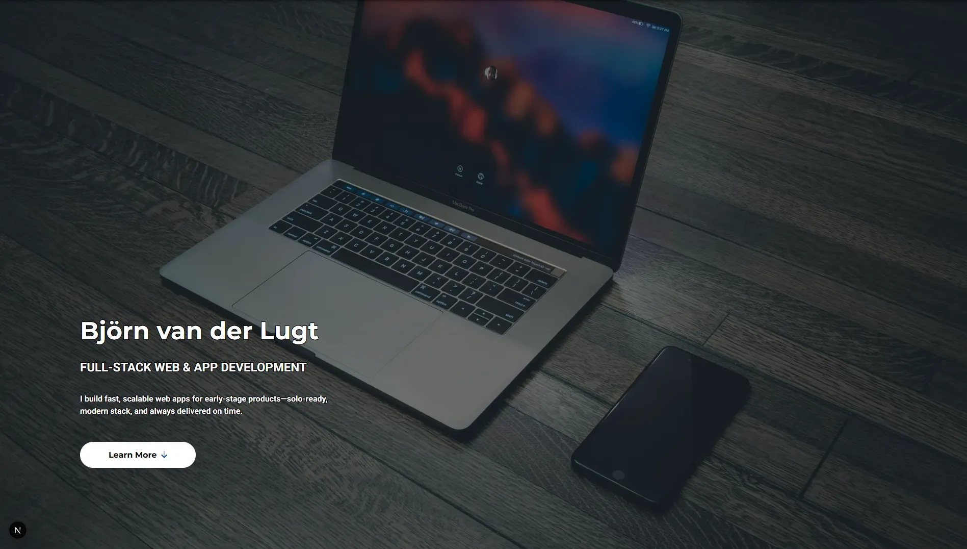 an image of a single page application landing